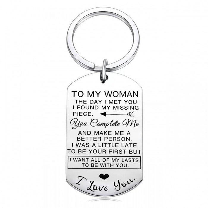 Wholesale Valentine's Day Anniversary Gift Stainless Steel Keychain JDC-KC-TangMumao001