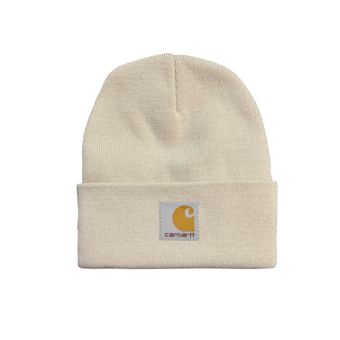 Wholesale Solid color knitted beanie hat with folded brim winter hat