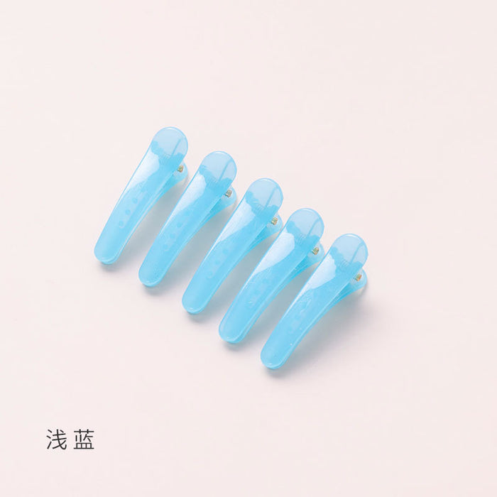 Wholesale  color  clip jelly color hair clip color translucent small clip 3.5cm plastic hair clip Accessories
