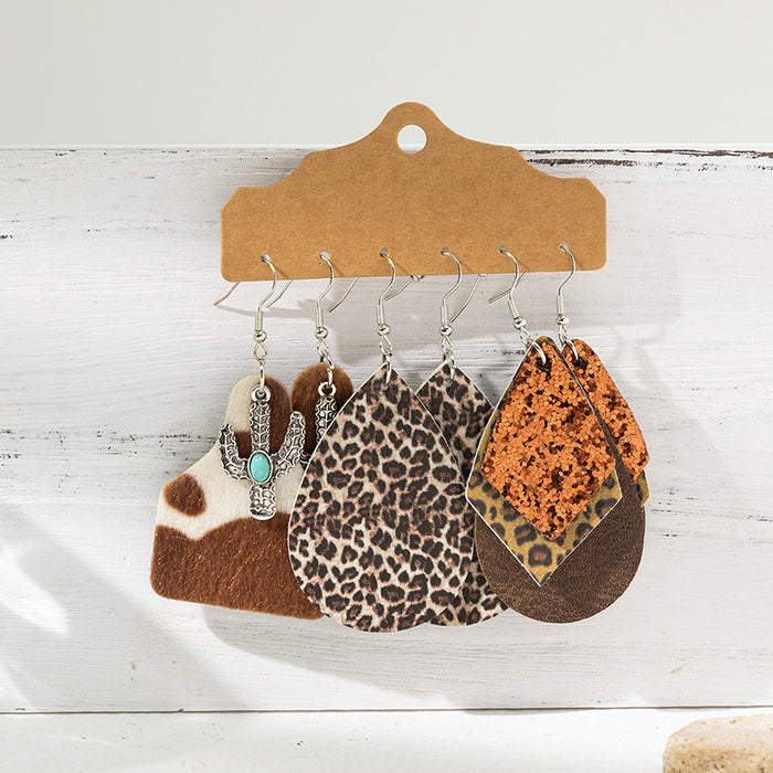 Wholesale Vintage turquoise design earring set