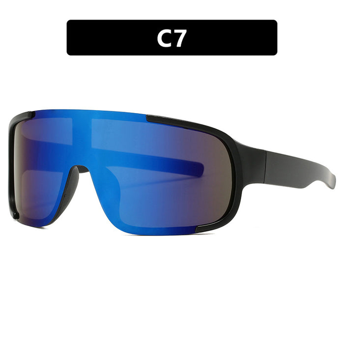 Wholesale Mountaineering and cycling glasses, personalized one-piece large frame goggles, windproof and sunscreen sunglasses