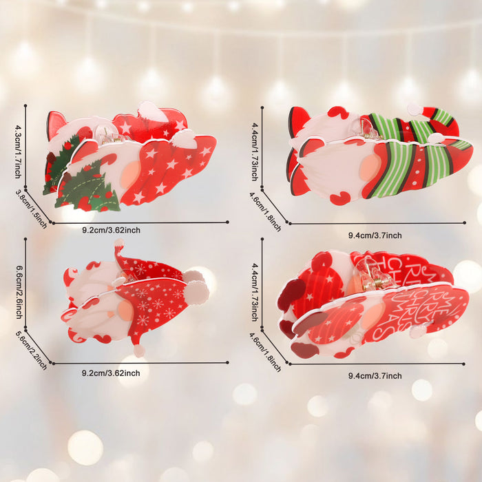 Wholesale Ornaments Cross-border Christmas Cartoon Clip Star Pattern