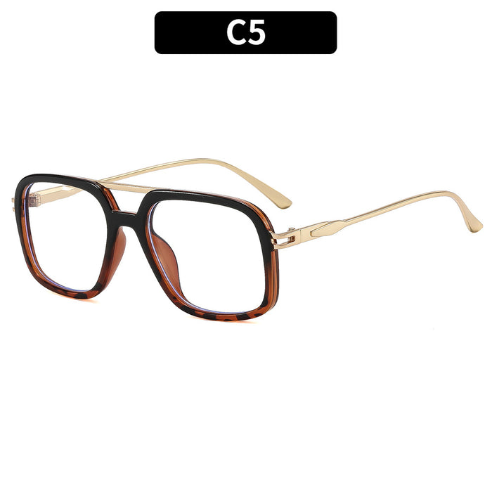 Wholesale Double Bridge Blue Light Blocking Fashion Glasses Frame for Women Everyday Street Style Accessory Resale