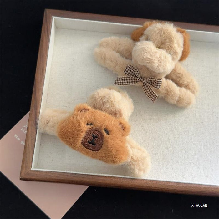 Wholesale Plush Cute Cartoon Large Hair Clips JDC-HC-Zhongx001