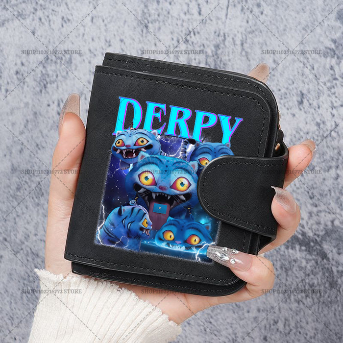 Wholesale Cute Devil Hunter PU Wallet For Women Card Holder Coin Purse Youth Campus Fashion Accessory