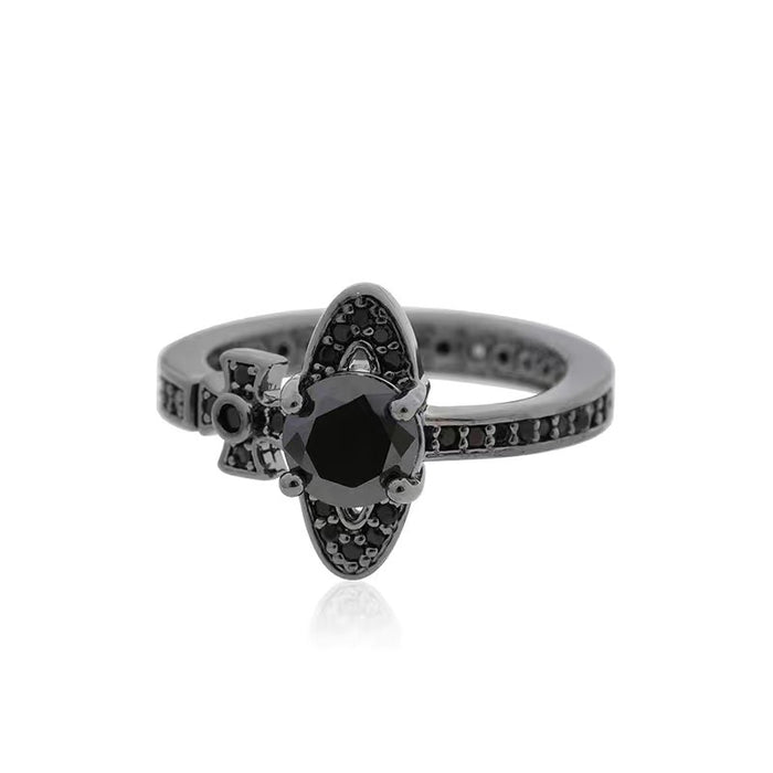 Wholesale Non-Fading Full Diamond Saturn Adjustable rings