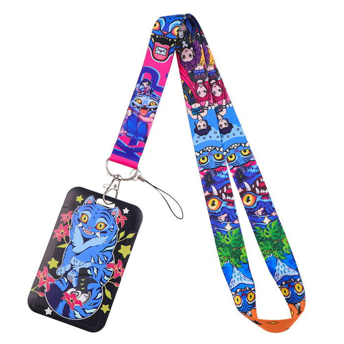 Wholesale 5 pcs KPOP Phone Lanyard Hard Case Protector Card Holder Keychain