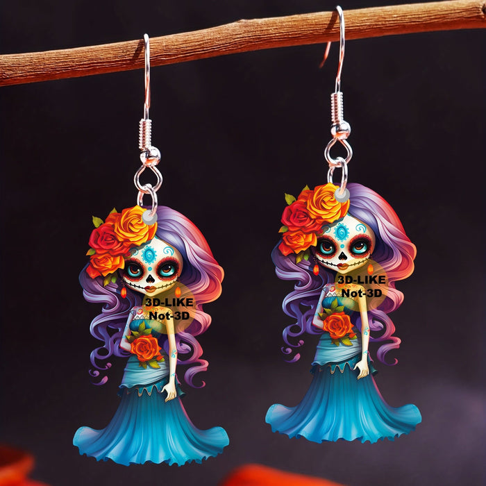 Wholesale Acrylic Halloween Character Earrings JDC-ES-Yujin001