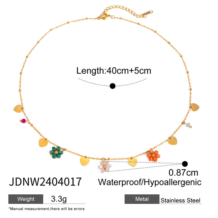 Wholesale Bohemian Clavicle Chain Stainless Steel Necklace