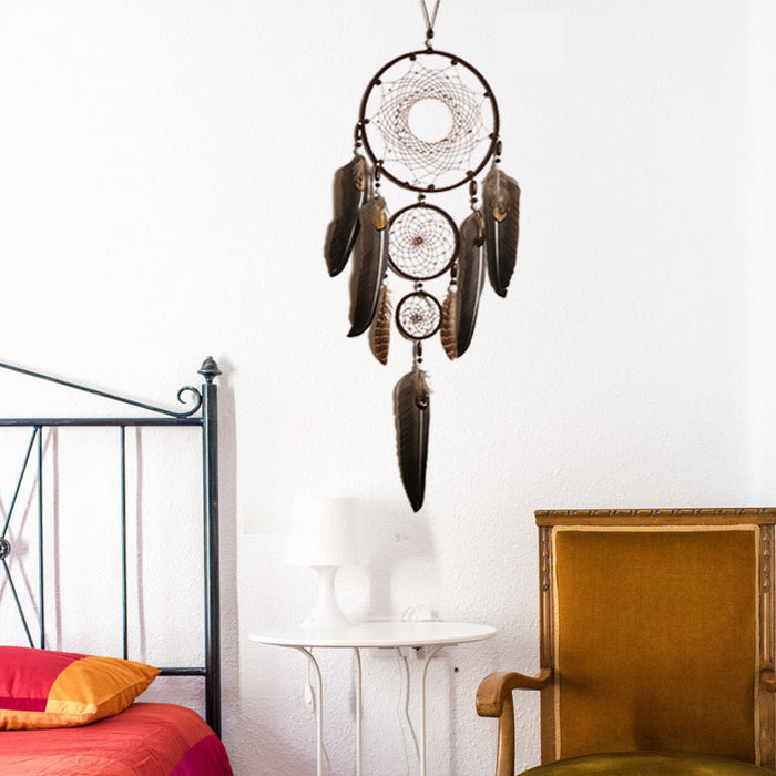 Wholesale Minimalist Dream Catcher Wall Hanging with Feathers Home Decor Accent
