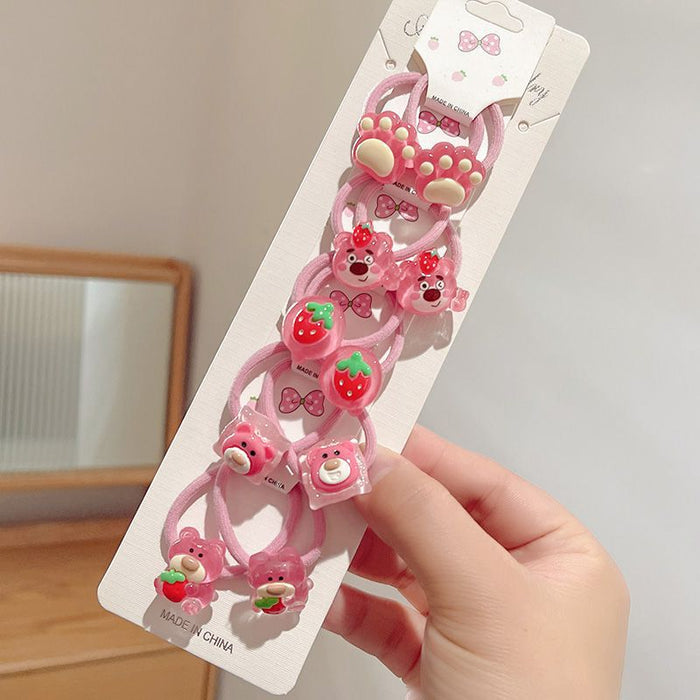 Wholesale Cartoon Cute Animal Hair Band Does Not Hurt Hair Rope Hair Accessories