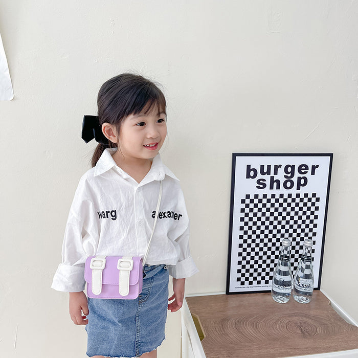 Wholesale Children's Bag Satchel Fashionable All-match Girls' Crossbody Bag Stylish Coin Purse