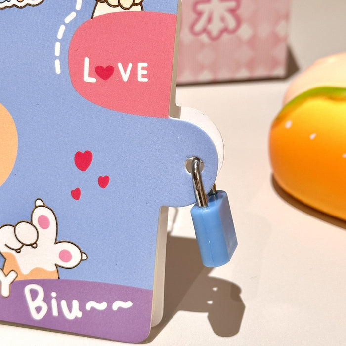 Wholesale Kitten Coil with Lock Coil Book Cute Cartoon A7 Loose-leaf Notepad