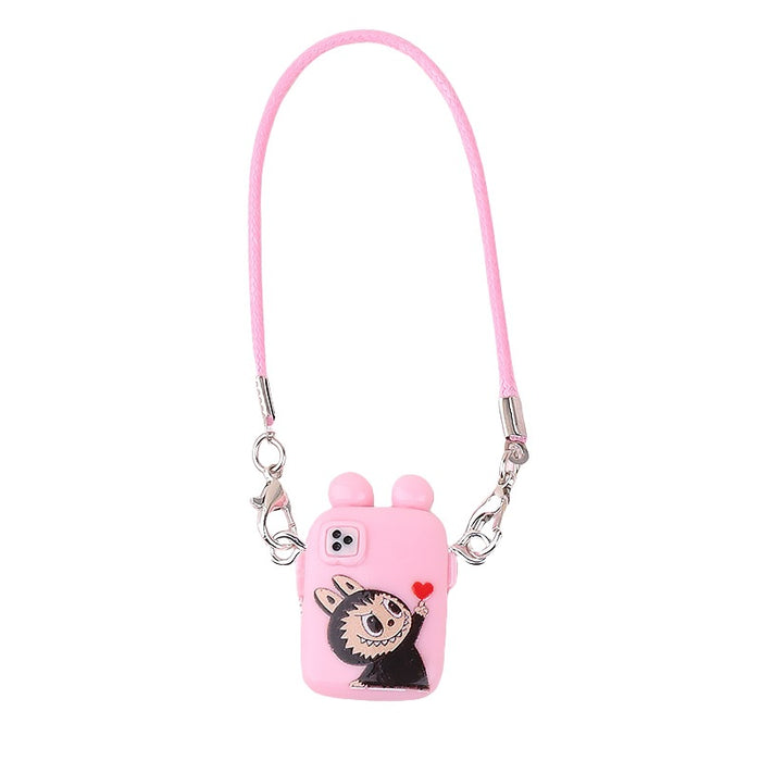 Wholesale Dollhouse Mini Cartoon Phone Case Pendant Model Creative Neck Accessory Plush Hanging Ornament