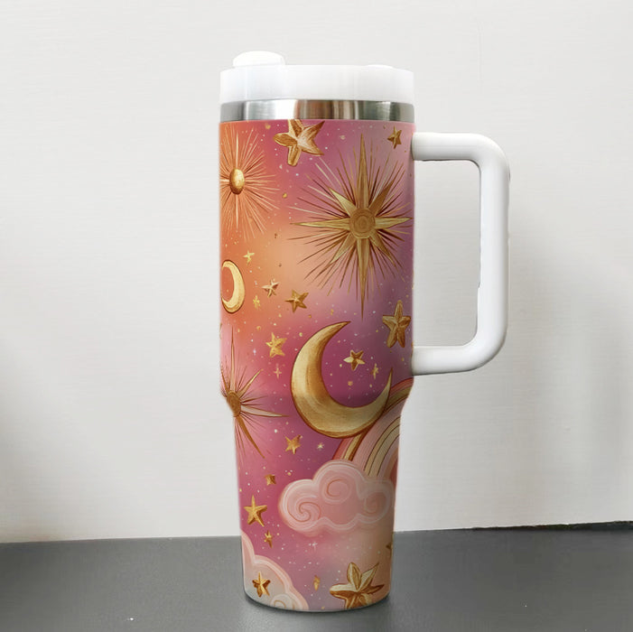 Wholesale 40oz Car Cup  moon Stainless Steel  ice bullies cup Tumbler Thermos Cup