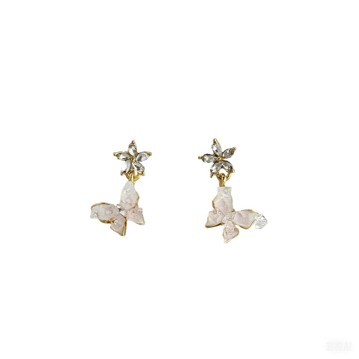 Wholesale Butterfly Crystal Earrings