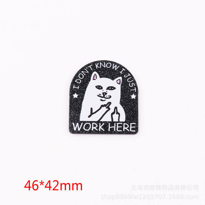 Wholesale Cartoon Organ Acrylic Pin DIY Patch Accessories JDC-FK-OuYie012