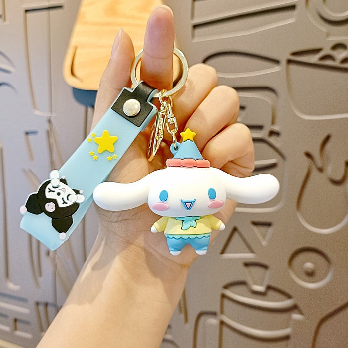 Wholesale Silicone Cartoon Doll Keychain JDC-KC-MingT205