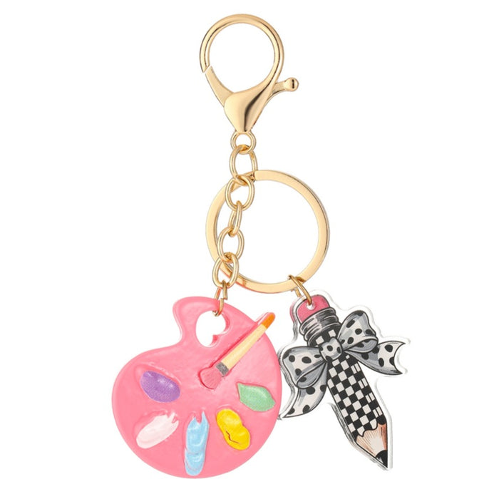 Wholesale Cute Paint Palette Keychain