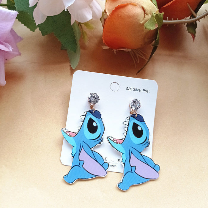 Wholesale Cute Acrylic Cartoon Earrings JDC-ES-Xiaox017