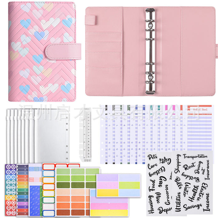 Wholesale Pu Notebook Cash Budget Loose-Leaf Financial Notebook