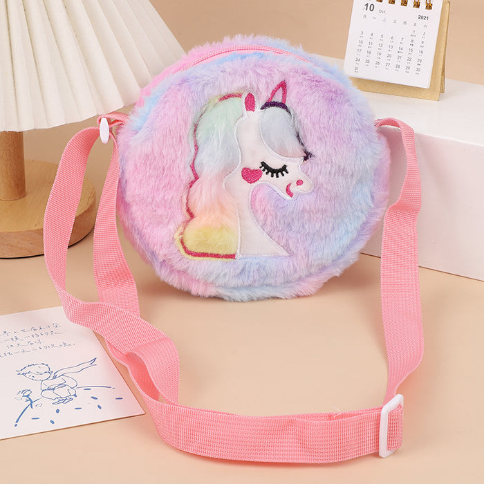 Wholesale Cartoon Cute Children' s Plush Small Shoulder Bag