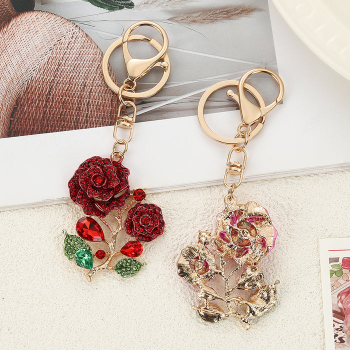 Wholesale Zinc Alloy Rhinestone Keychain Car Key Accessory Decorative Gift MOQ≥2