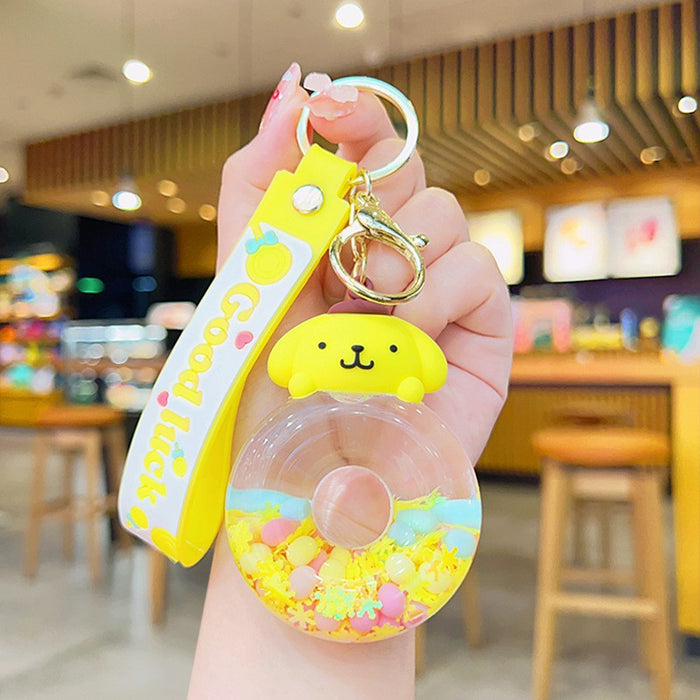 Wholesale of Oil Flowing Sand Liquid Acrylic Keychains (S) JDC-KC-YDao080