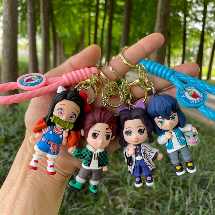 Wholesale Keychain cartoon doll, car keychain, backpack pendant, small gift