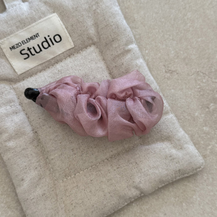 Wholesale Fabric Pleated Vertical High Ponytail Hairpin Banana Clip Elegant Hairpin