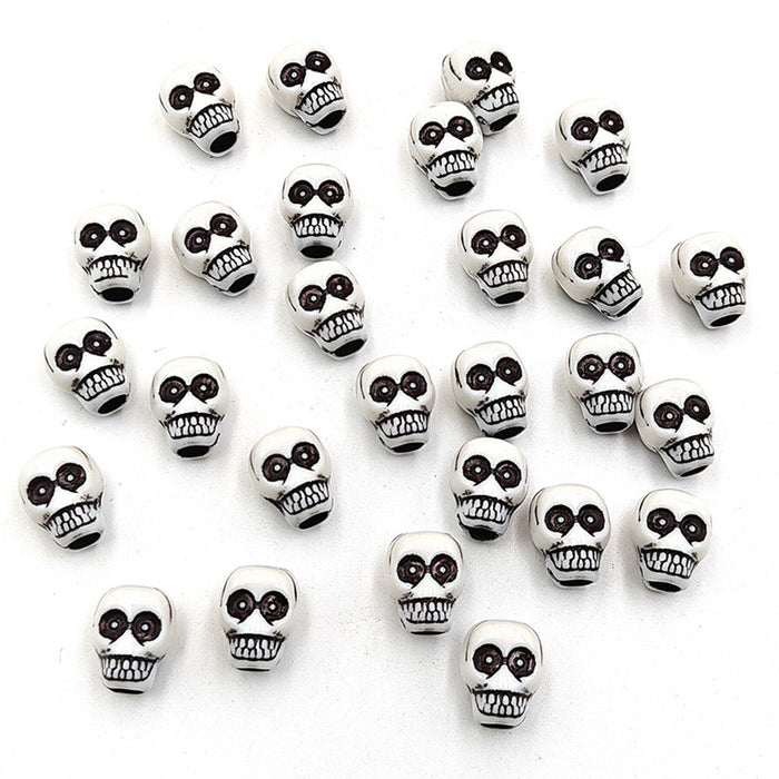Wholesale Acrylic Skull Loose Beads – DIY Phone Keychain Car Charms