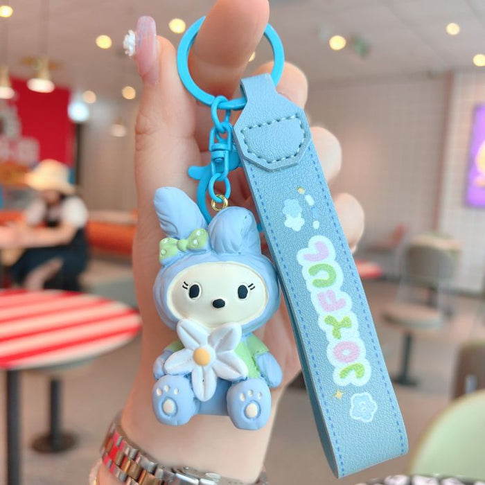 Wholesale Resin Rabbit Doll Keychain JDC-KC-ShuoT030