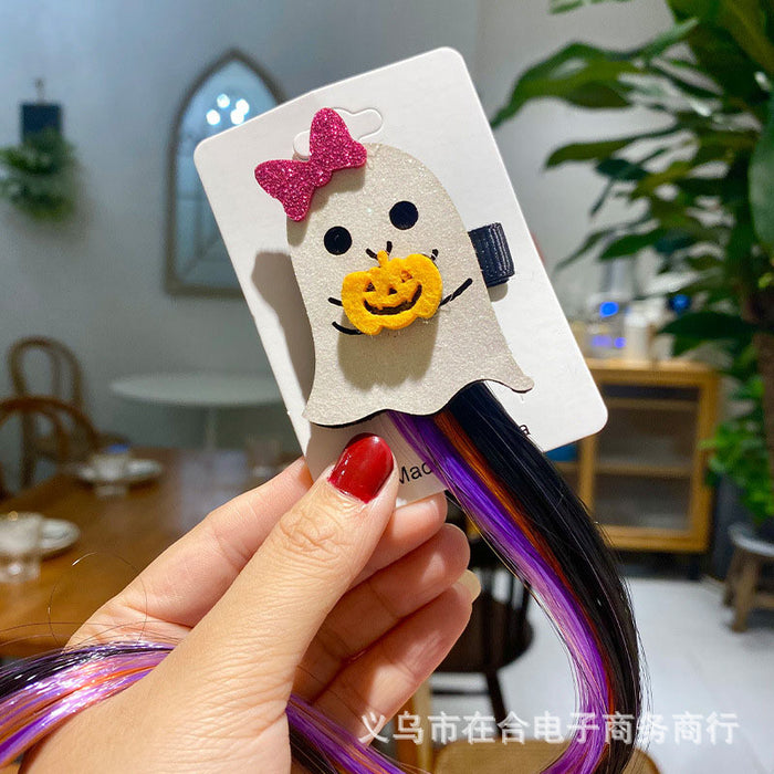Wholesale Trendy Pumpkin  Hair Clip For Kids Costume Flowing Hair Accessory For Party Dance Performance
