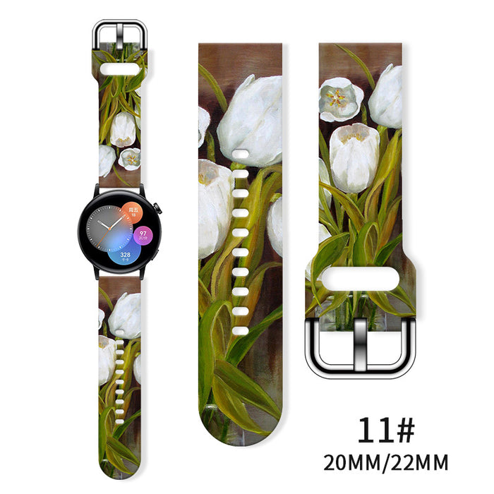 Wholesale Printed  Tpu Watch Strap Wrist Strap JDC-WD-NuoQi085