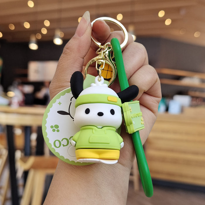 Wholesale Cartoon Silicone Doll Keychain JDC-KC-ZhuoRan012