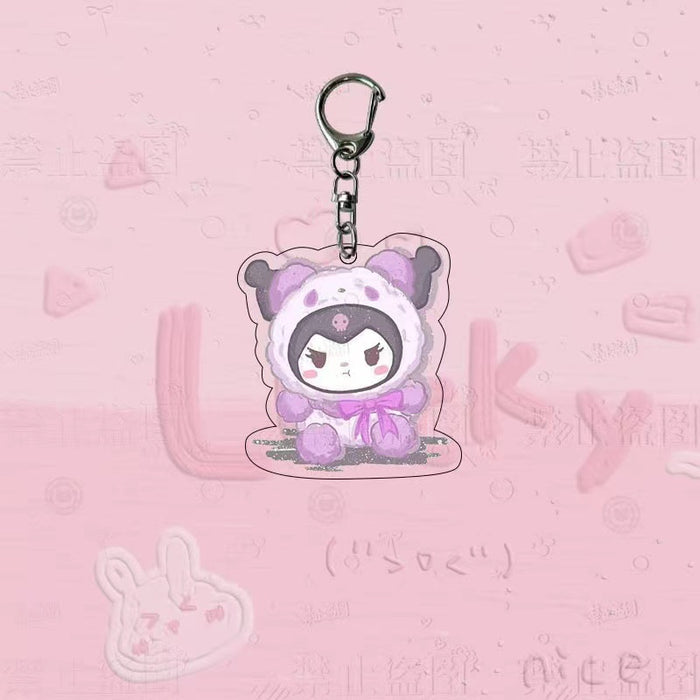 Wholesale  keychain couple bag pendant cute cartoon key chain