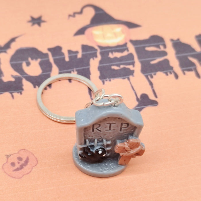 Wholesale 10PCS Halloween 3D Cartoon Resin Keychain JDC-KC-TYS017