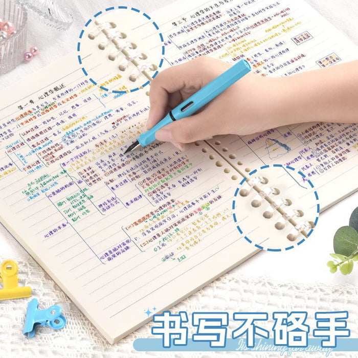 Wholesale A5 Loose Leaf Notebook Green Cover Creative Trendy Design for School Office Daily Use Resale