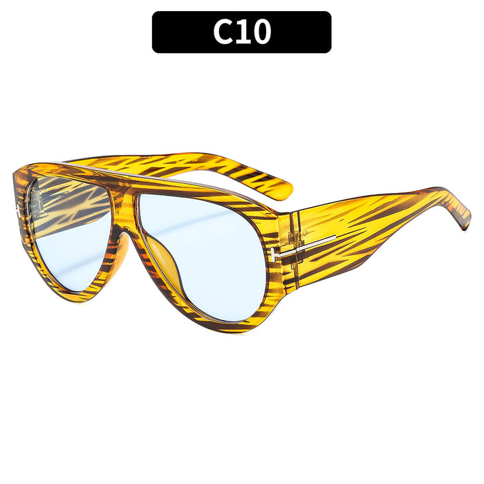 Wholesale Large Frame T-shaped Sun Protection Sunglasses