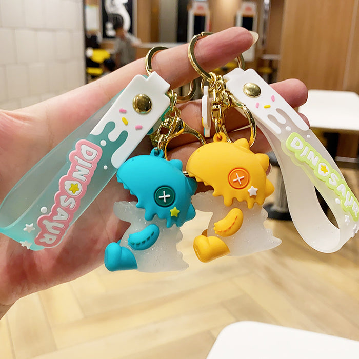 Wholesale PVC Ice Cream Dinosaur Doll Keychain JDC-KC-NLu018