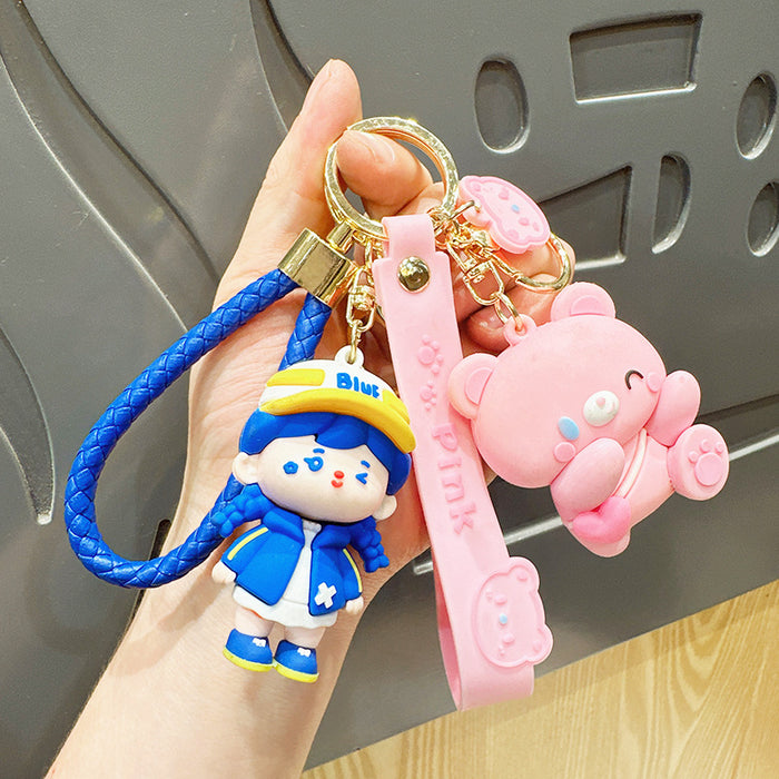 Wholesale Bear keychain, keychain, pendant, doll accessory, small gift, doll car, bag, wholesale, doll hanging accessory
