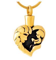 Wholesale Pet commemorative heart-shaped pendant can be opened with a crystal necklace
