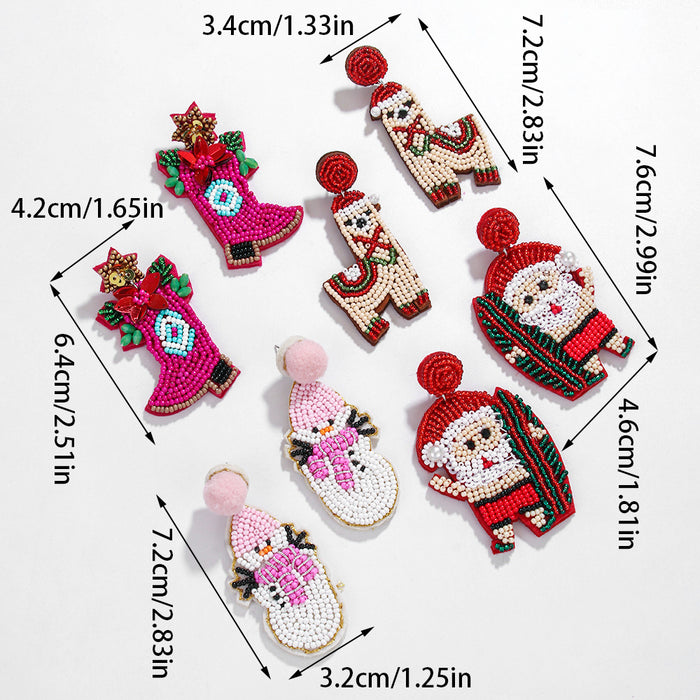 Wholesale Christmas Beaded Earrings