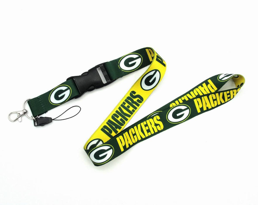 Wholesale Heat transfer rugby team mobile phone sling buckle Lanyard Keychain