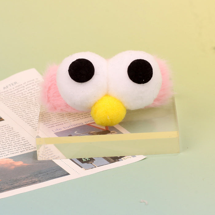Wholesale Plush Chick Pom Pom Bangs Clip Cute Cartoon Hair Accessory Handmade Creative Gift Boutique Resale