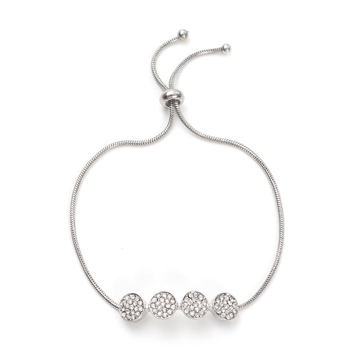 Wholesale Gold bracelet adjustable rhinestone hand