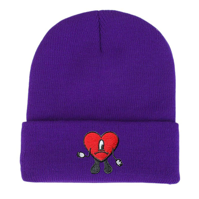 Wholesale Cartoon Embroidery Acrylic Wool Knitted Hat JDC-FH-Shengn006