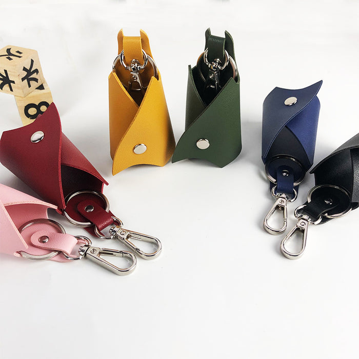 Wholesale Trendy Bat Shape PU Leather Car Keychain Key Ring Accessory For Men Women Gift