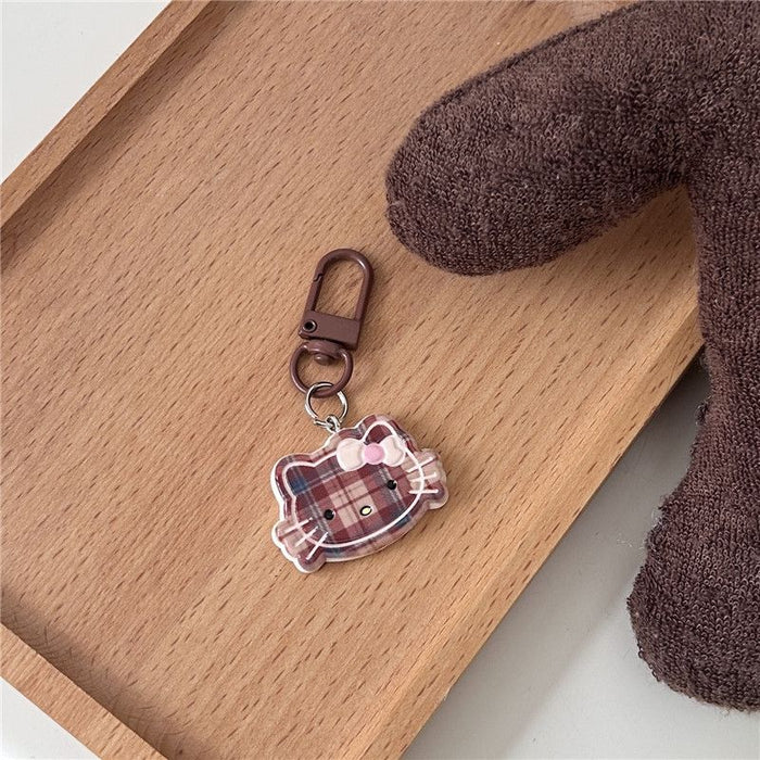 Wholesale New cute striped keychain