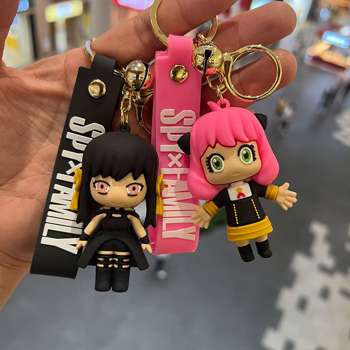 Wholesale Cartoon Keychain Epoxy PVC Doll Mobile Phone Keychain Pendant Accessories JDC-KC-MiaoYi005